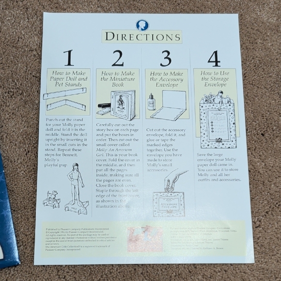 American Girls Paper Dolls Book 1992 - Picture 3 of 10